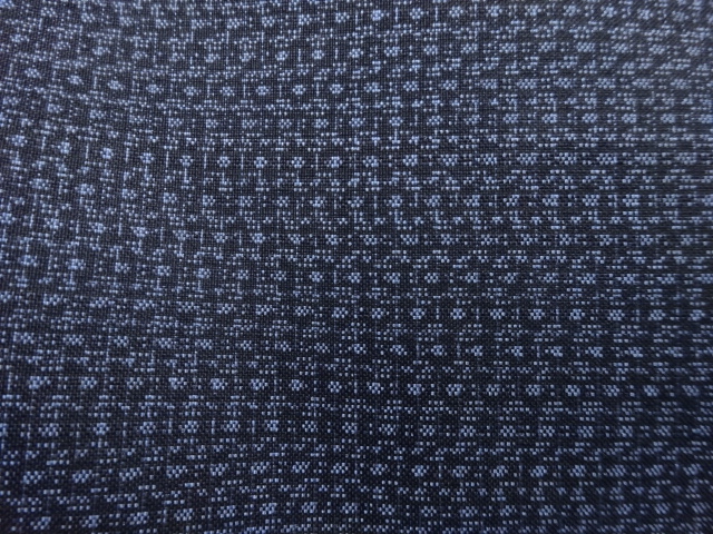 JAPANESE KIMONO / ANTIQUE MENS ENSEMBLE KIMONO / DORO OSHIMA TSUMUGI